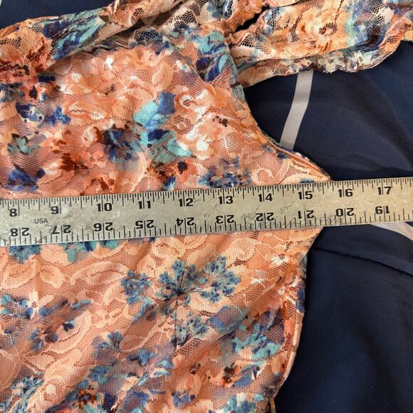 As U Wish Juniors Off Shoulder Floral Lace Dress M - Picture 6 of 8